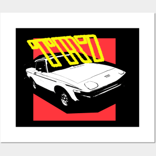 Triumph TR7 classic car bold retro Posters and Art